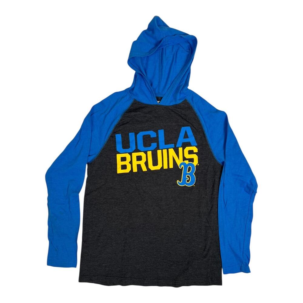 UCLA Bruins Hooded Long Sleeve Shirt Mens Medium Blue NCAA College Colosseum